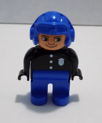 Vintage 1993 Lego Duplo #2675 Police Helicopter Policeman Figure Only - Image 1 of 4