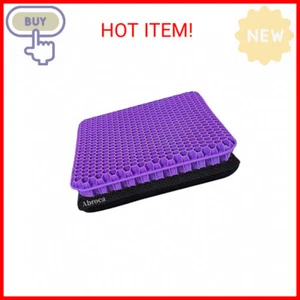 Gel Seat Cushion for Long Sitting, Double Thick Office Desk Home Wheelchair Seat - Picture 1 of 2