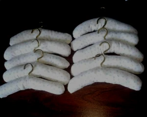 18" Doll Clothes  Padded Hangers- set of 10- Handcrafted - Picture 1 of 3