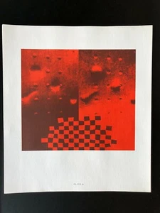  Checkerboard Albers Lithograph 1962 Futurist Space Age Mid Century Modern Art 4 - Picture 1 of 1