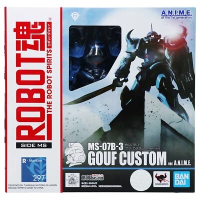 Gouf versión personalizada. A.N.I.M.E. Figura de acción de anime de 4,9 pulgadas ROBOT Spirits BANDAI Japón Foto 1 de 4