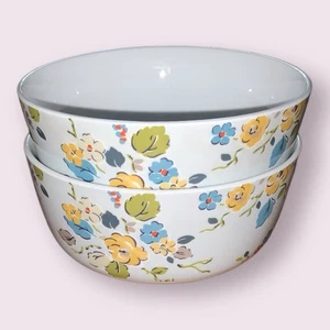"2 tazones de sopa de cereales Cath Kidston Woodland Rose 5,5 x 2,5"" apenas usados excelente" - Imagen 1 de 10