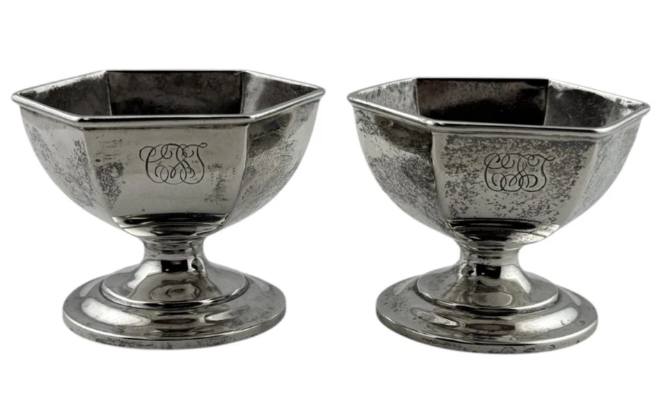 Wallace Sterling Silver Open Salt Cellars - Image 1 of 4