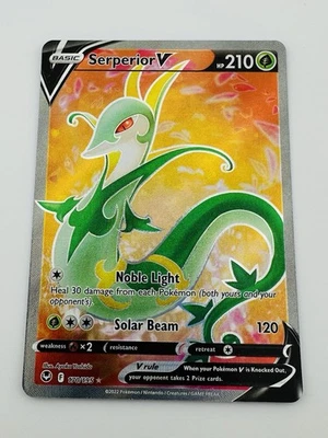 Serperior V 170/195 Silver Tempest NM Full Art Pokemon Card - Image 1 of 2