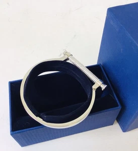 SWAROVSKI Palladium Plated Bangle. BNIB - Picture 1 of 10