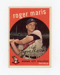 ROGER MARIS 1959 Topps #202 Kansas City Athletics 2° anno - Foto 1 di 8