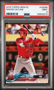 2018 TOPPS UPDATE #US285 SHOHEI OHTANI MINT - Picture 1 of 2