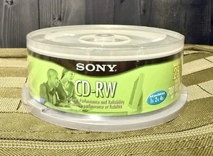 SONY CD-RW 80 MIN 700 MB 25 PACK - Afbeelding 1 van 3