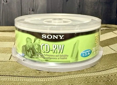SONY CD-RW 80 MIN 700 MB 25 PACK - Image 1 of 3