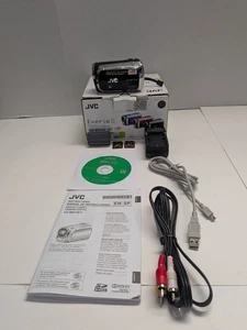JVC Everio S GZ-MS120 Digital Camcorder w/ Box, SD Cards, Cables, Tested Working - Picture 1 of 18