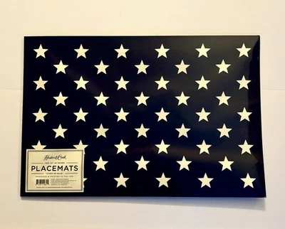 Hester and Cook Table Placemats Fourth Of July Dinner Decor Stars Disposable - Image 1 of 2
