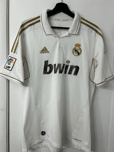 REAL MADRID 2011 2012 HOME FOOTBALL SHIRT SOCCER JERSEY ADIDAS v13659 Sz M - Picture 1 of 10