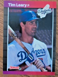 TIM LEARY Los Angeles Dodgers 1989 Donruss Baseball Card #552 Mint - Picture 1 of 2