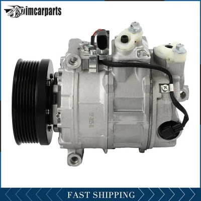 For Volkswagen Passat Phaeton Touareg 2002-2010 A/C Compressor W/ 7 Grooves - Image 1 of 4