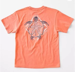 Salt Life Girl’s Coral Turtle Bay Short-Sleeve T-Shirt NWT Size M - Picture 1 of 4