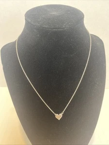 James Avery Sterling Delicate Heart Initial Necklace~Letter "C” 17” - Picture 1 of 8
