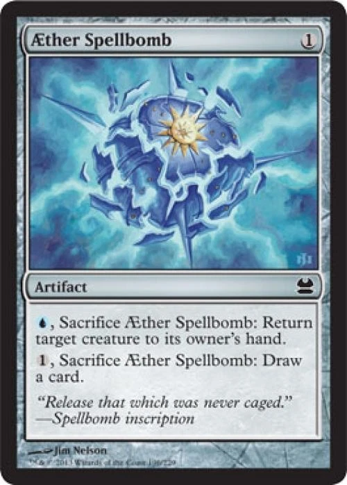 Aether Spellbomb -Foil Medium Play MTG Modern Masters - Image 1 of 1