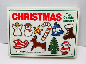 10 cortadores de galletas navideñas de metal de colección 1984 en excelente estado. Hecho en EE. UU. - Imagen 1 de 6