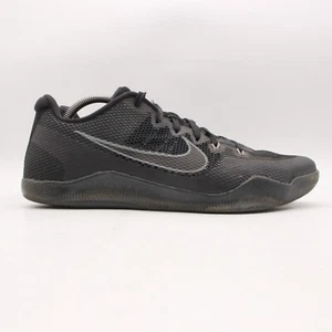Nike Kobe 11 XI Elite Men's Size 11 Low Dark Knight Triple Black 836183-001 - Picture 1 of 9