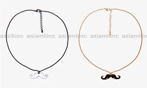 Collar de bigote lacado para mujer FOREVER 21 NEGRO GODL/NEGRO BLANCO NUEVO EN CAJA* - Imagen 1 de 5