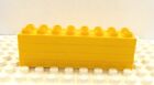 Lego Duplo Brick 2x8 Flat (4) yellow