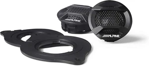 Alpine SPV-10TW-WRA Weather-Resistant 1” Component Tweeters for 2007+ Wrangler J - Picture 1 of 12