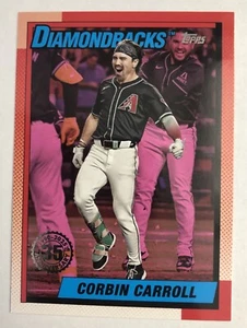 2025 Topps Series 1 - (Corbin Carroll) 1990 Pink Parallel (#T90-45) SP - Picture 1 of 2