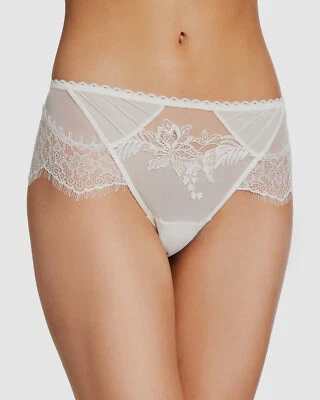 $140 Lise Charmel женщин белая вышивка орхидеи красивые стринги трусики размер XS - Изображение 1 из 4