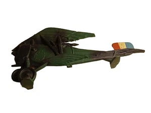 Vintage WWI Doppeldecker Metall Türstopper/Deko. Gemarkt CN.19"×8" - Bild 1 von 3