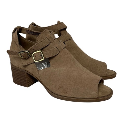 Sandalo UGG Koolaburra Sophy punta aperta stivali donna US 6 5 fibbia in pelle scamosciata marrone