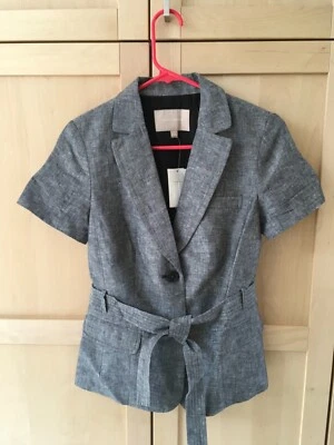 New Banana Republic linen blend women’s blazer size 4 Foto 1 de 4