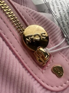 NUEVA RIÑONERA JUMBO Stoney Clover Lane Bolso Cinturón Pana Rosa Pálido Cremallera Dorado. - Imagen 1 de 16