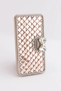 Rose Blush Mirrored and Rhinestone Detail IPhone 6 Plus and 6 S Plus Case  - Picture 1 of 6