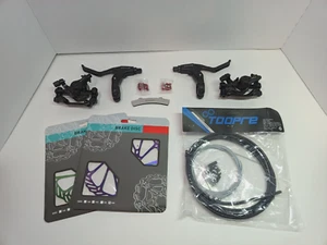BUCKLOS 160mm Mountain Bike Disc Brake kit Line Cable Housing and Levers - Picture 1 of 3