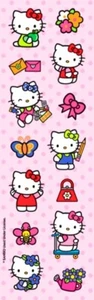 Pegatinas Sandylion **VINTAGE** Tema Brillante HELLO KITTY - 1 tira - Imagen 1 de 1