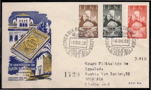 Ifni 86/88  1952 IV Centenario de León el Africano SPD Sobre Primer Día - Imagen 1 de 1