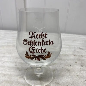RARE HTF Aecht SCHLENKERLA Eiche Footed Beer Glass - GERMANY - Picture 1 of 8