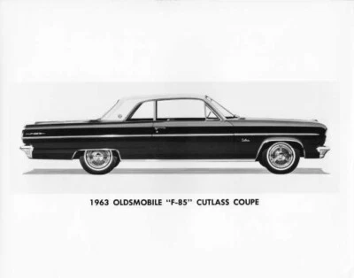 1963 Oldsmobile F-85 Cutlass Coupe Press Photo and Release 0075 - Image 1 of 2