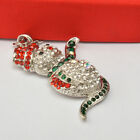  Snowman Necklace Crystal Rhinestone Christmas Party Jewelry Gift Miss