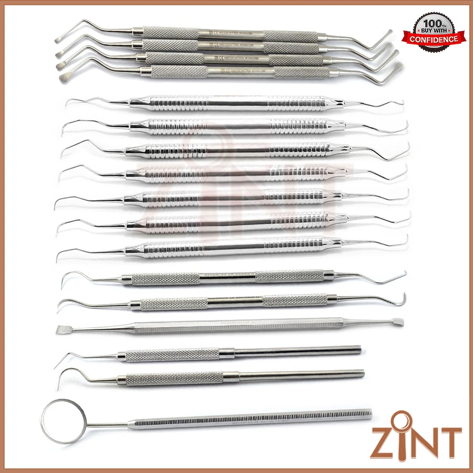 Lucas Hueso Dental Talladores Gracey Curetas Limpiador de Dientes Removedor de Placa Herramientas Nuevo Foto 1 de 1