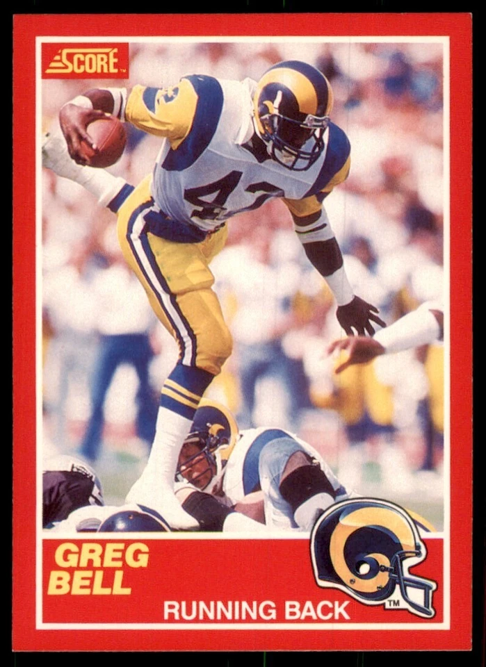 1989 Score Greg Bell Football Cards #190 - Image 1 of 2