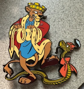 PIN PRINCE JOHN & SIR HISS 3" JUMBO FANTASY ROBIN HOOD - Picture 1 of 2