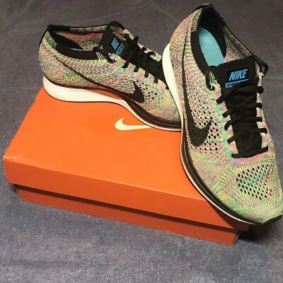 Nike Flyknit Racer shoes New With Box Men’s size 6 women’s 7.5 equivalent. - Image 1 of 4