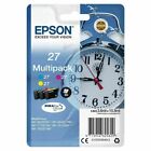 Genuine Epson 27 3 Colour Ink Cartridge Set - (T2705 Alarm Clock) - Vat Included