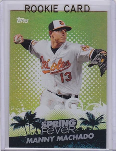 MANNY MACHADO ROOKIE CARD Topps Spring Fever INSERT RC Baltimore Oriole Baseball - Picture 1 of 2
