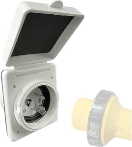 Scatola di aspirazione alimentazione spina camper 30 Ampere,Nema L5-30P Shore Power Inlet Ricambio per 3 P - Foto 1 di 12