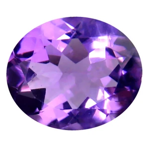 3.69 ct Fair Oval (12 x 10 mm) Un-Heated Uruguay Purple Amethyst Loose Gemstone - Bild 1 von 1