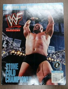 Vintage Wwf Magazine June 1998 Stone Cold  Wrestlemania Xiv Results - Picture 1 of 2