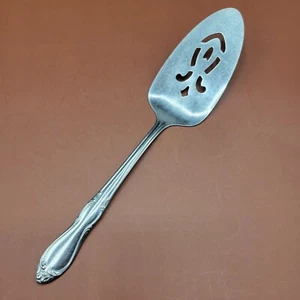 Oneida Homestead Simeon L & George H Rogers Slotted Pie Server Stainless 8 3/8 - Picture 1 of 7
