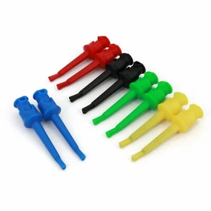 10 Stck. 5 Farben Nylon Isolierung Test Haken Clip Sonde für Multimeter Oszilloskop - Bild 1 von 6